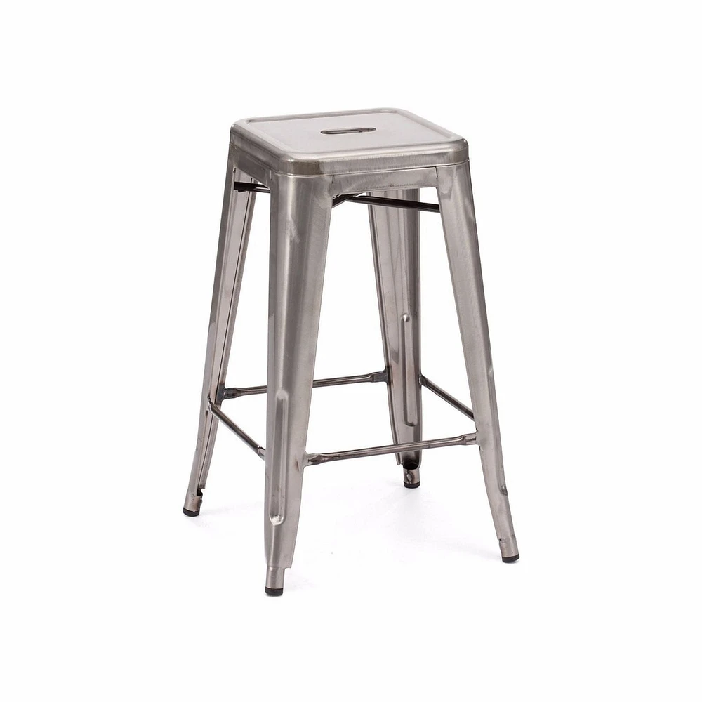 Tabouret de comptoir Tolix de Nicer Furniture en bronze à canon