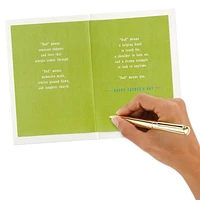 Carte Hallmark de la fête des Pères pour papa, de la part de sa fille ou de son fils (« Love That Always Comes Through »)