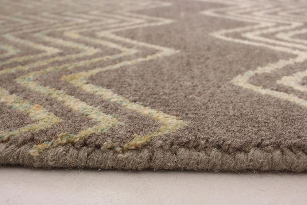 ECARPETGALLERY 5'1" x 8'2" Moroccan Eternity Hand-knotted Area Rug for Living Room, Dining Room and Bedroom in Grey