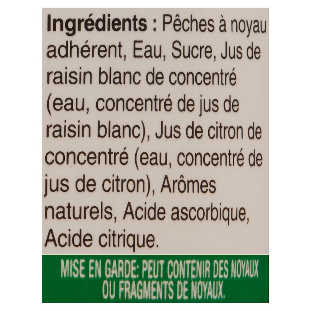 Dole Pêches Tranchées