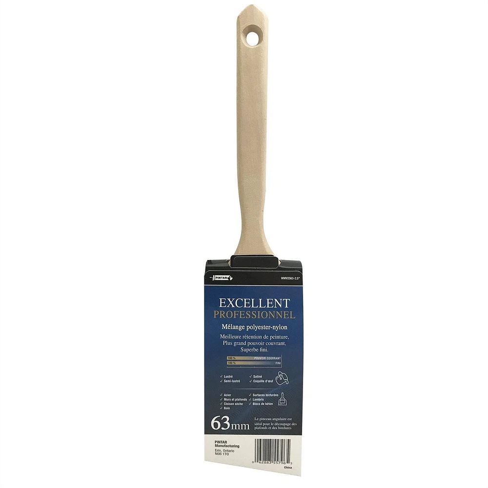 Pinceau angulaire Best de Pintar de 2,5 po 1 pièce