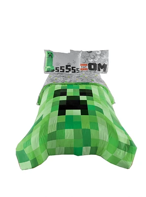 Minecraft Twin/Full Reversible Comforter, 100% Polyester
