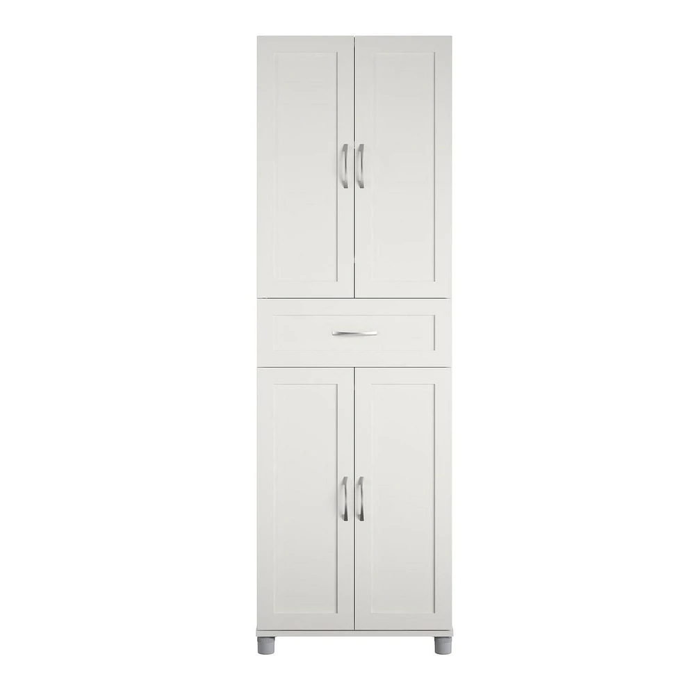 Systembuild Evolution Lory Framed Storage Cabinet with Drawer, White