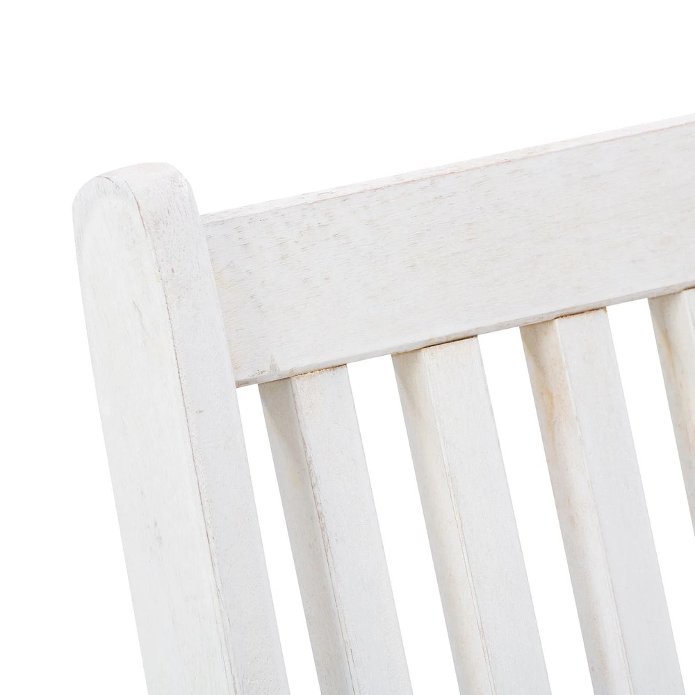Chaises de salle à manger pliantes portables d'extérieur en bois dur massif Miramar de CorLiving avec coussins de siège - Ensemble de 2