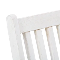 Chaises de salle à manger pliantes portables d'extérieur en bois dur massif Miramar de CorLiving avec coussins de siège - Ensemble de 2