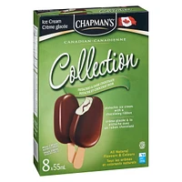 Chapman's Canadian Collection Pistachio & Dark Chocolate Ice Cream Bar, 8 x 55mL