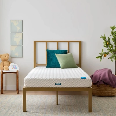 Matelas Lucid Refresh en mousse à mémoire de forme infusée de gel de 6 po, sensation ferme, matelas de reine