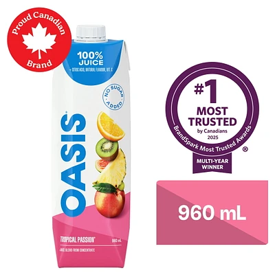Tropical Passion Fruit Juice, 960 ML