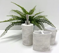 POMPE À LOTION EN BOIS BLANC HOME TRENDS