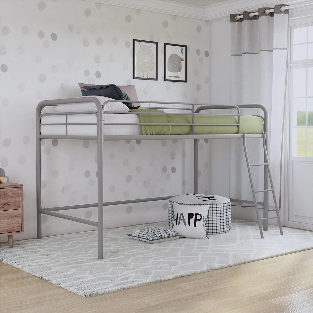 DHP Jett Junior Twin Metal Loft Bed