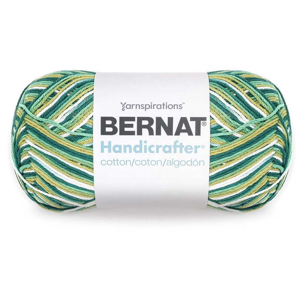 Bernat® Handicrafter® Ombre Yarn, Cotton #4 Medium, 12oz/340g, 573 Yards, Cotton #4 Medium Yarn