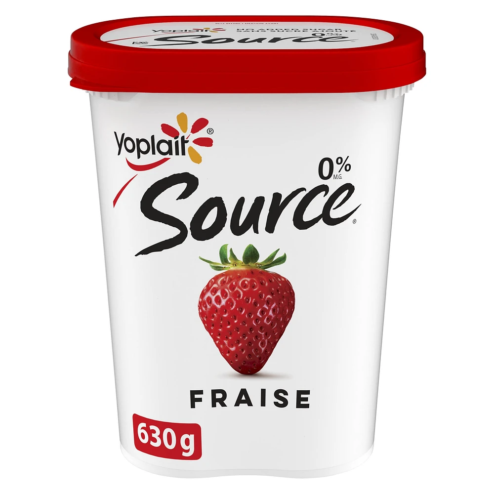 Yogourt Fraises 0% M.G. Source de Yoplait 630g