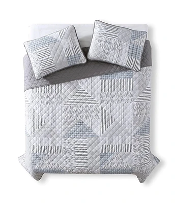 Ensemble de courtepointe à motif mosaïque de Mainstays en microfibre Tailles: 1 Place/TL, 2 Places/Grand