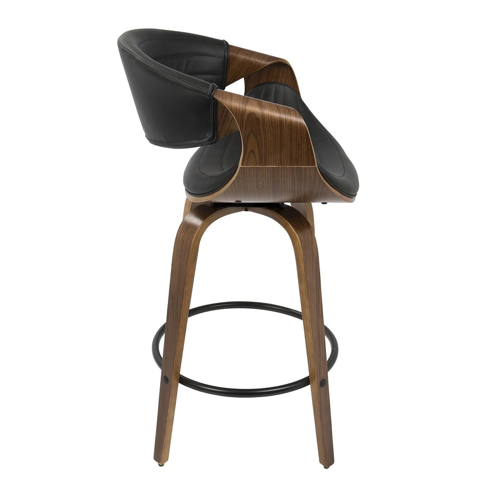 Tabouret de comptoir moderne milieu-du-siècle Symphony, de LumiSource