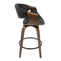 Tabouret de comptoir moderne milieu-du-siècle Symphony, de LumiSource