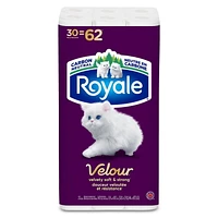 Royale Velour papier hygiénique, 30 équivalant à 62 rouleaux 2-ép., 147 feuilles /roul