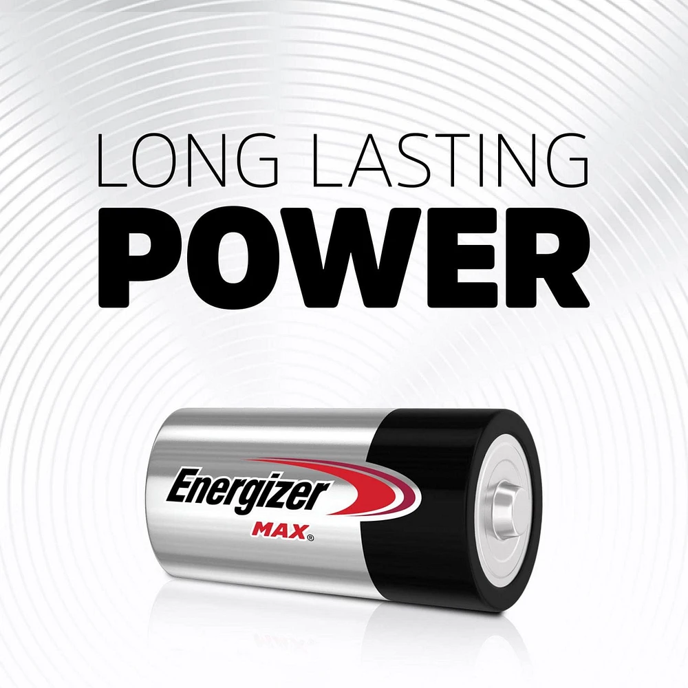 Paquet de huit piles C Energizer MAX Paquet de 8 piles