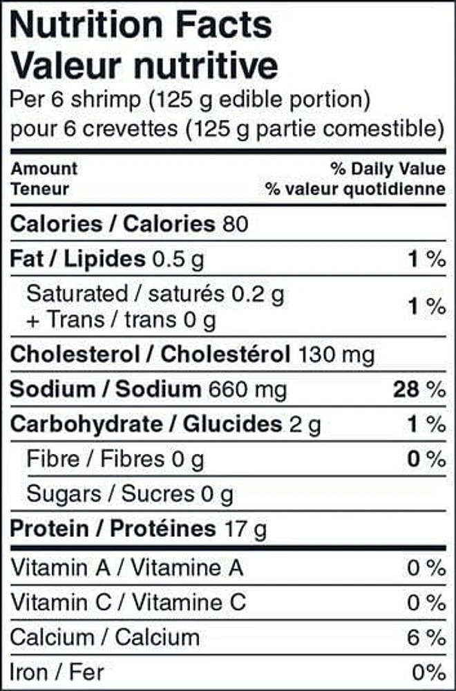 Crevettes colossales en papillon Notre Excellence à l’ail et aux fines herbes 340g