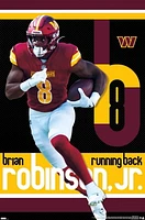 NFL Washington Commanders - Brian Robinson Jr. 24 Wall Poster, 22.375" x 34"