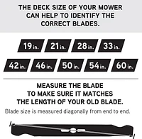 MTD 46-inch Lawn Tractor Blade Set