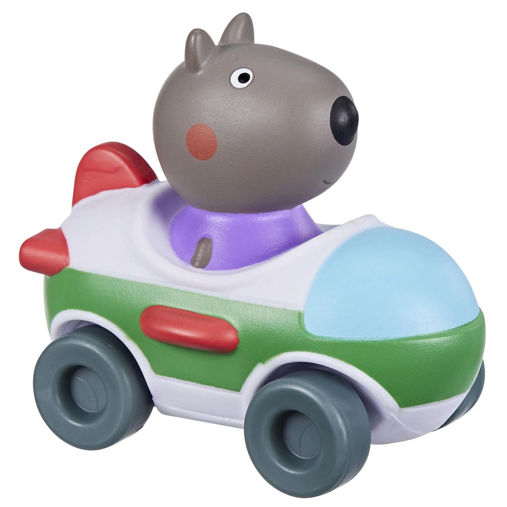 Peppa Pig Toys Grampy Rabbit in Little Buggy Airplane, Vehicle with Rolling Wheels, Preschool Toy for 3 Year Old Kids