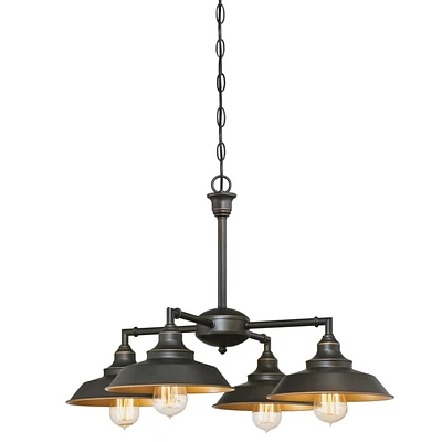 Westinghouse Iron Hill 4-light Convertible Chandelier