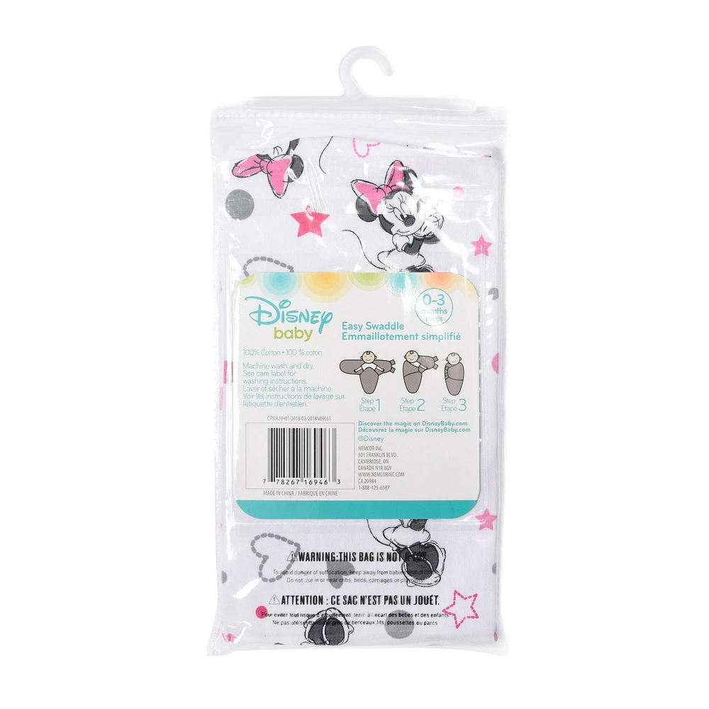Disney Minnie Mouse Easy Swaddle
