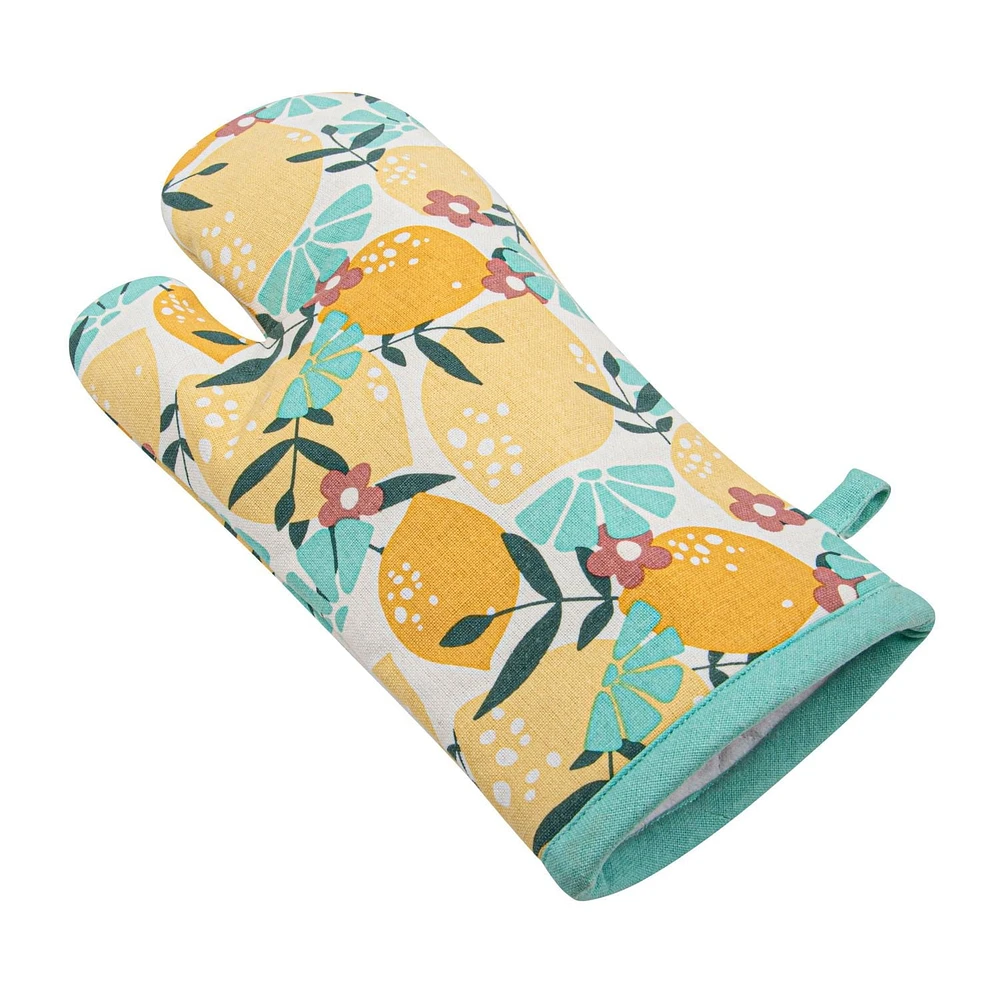 Hometrends single printed oven mitt 7"x13", Single oven mitt, 7"x13"