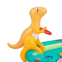 Bluescape Centre De Jeu Dinosaure Toboggan aquatique doux avec jeux et jouets gonflables, Pulvérisateur d'eau intégré, Âge : 2+