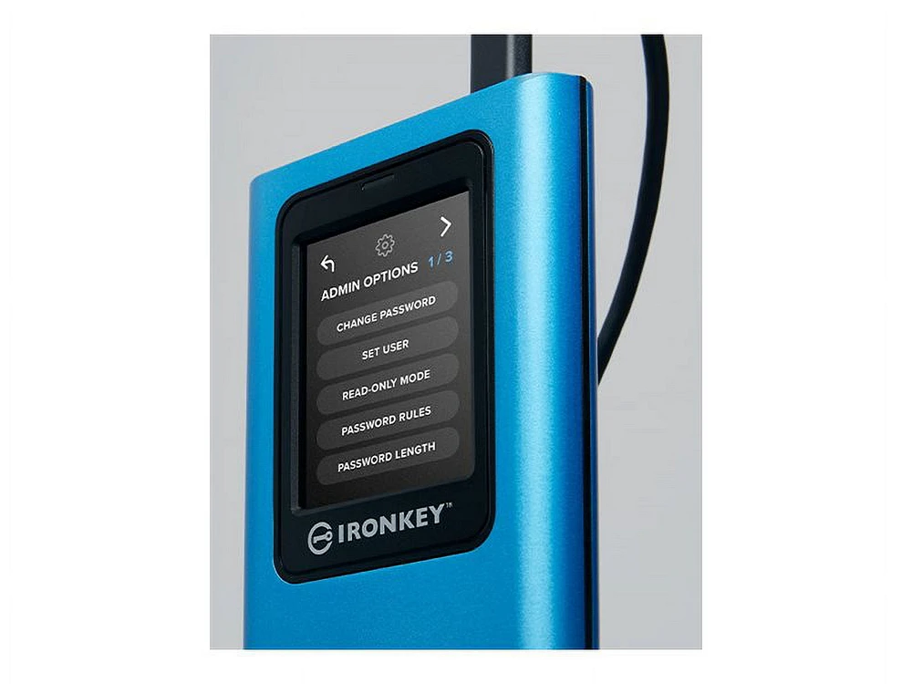 Kingston IronKey Vault Privacy 80 1.92TB External SSD | FIPS 197 | XTS-AES 256GB Encrypted | Touch Screen PIN | Secure Data Protection | IKVP80ES/1920G