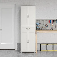 Systembuild Evolution Lory Framed Storage Cabinet with Drawer, White