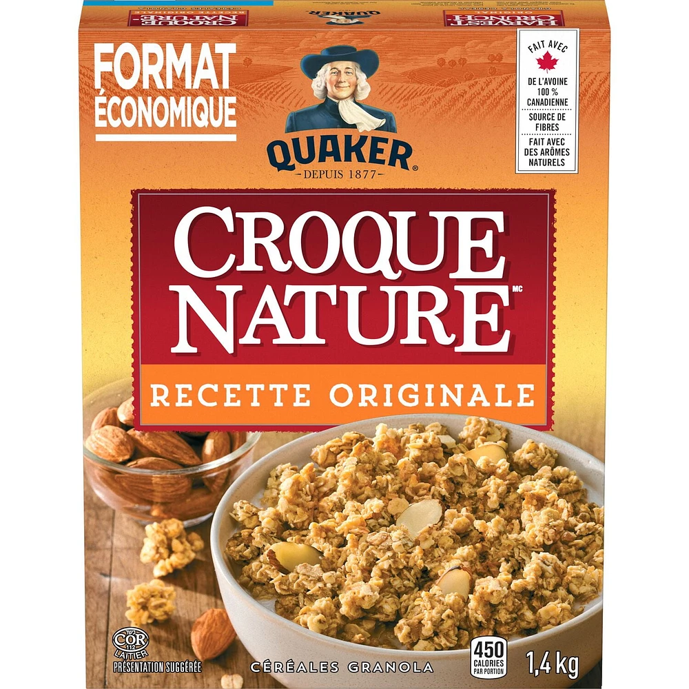 Quaker Harvest Crunch Original Granola Cereal, 1.4kg