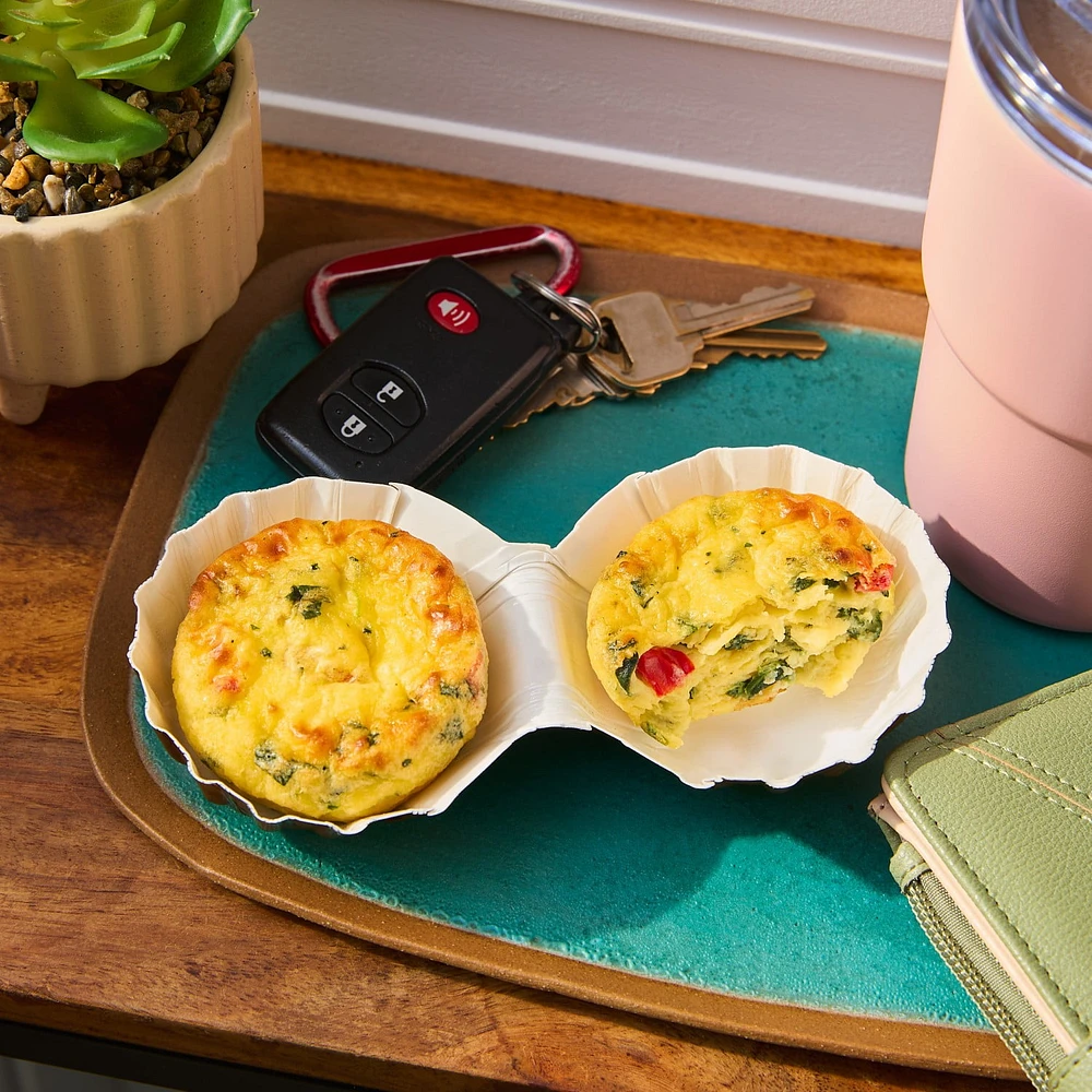 Schneiders Egg With Spinach, Red Pepper & Parmesan Breakfast Bites, 4 per pack, 224 g
