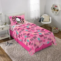 Hello Kitty "Wild Jungle" Twin Sheet Set, Hello Kitty Twin Sheet Set