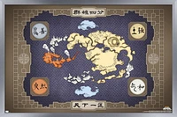 Avatar: The Last Airbender - Map Wall Poster