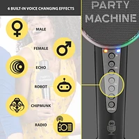 Haut-parleur Bluetooth portable avec microphone Microphone de machine de fête
