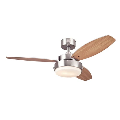Westinghouse Ventilateur de Plafond de 42 po à DEL Alloy en Nickel Brossé