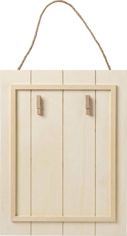Surfaces en bois Plaid, forme non peinte, enseigne en bois pour palette, 34 x 26 cm
