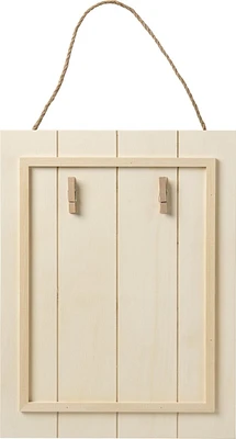 Surfaces en bois Plaid, forme non peinte, enseigne en bois pour palette, 34 x 26 cm