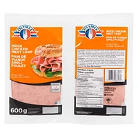 Olymel Sliced Mock Chicken Meat Loaf, 2 x 250 g, 500 g total