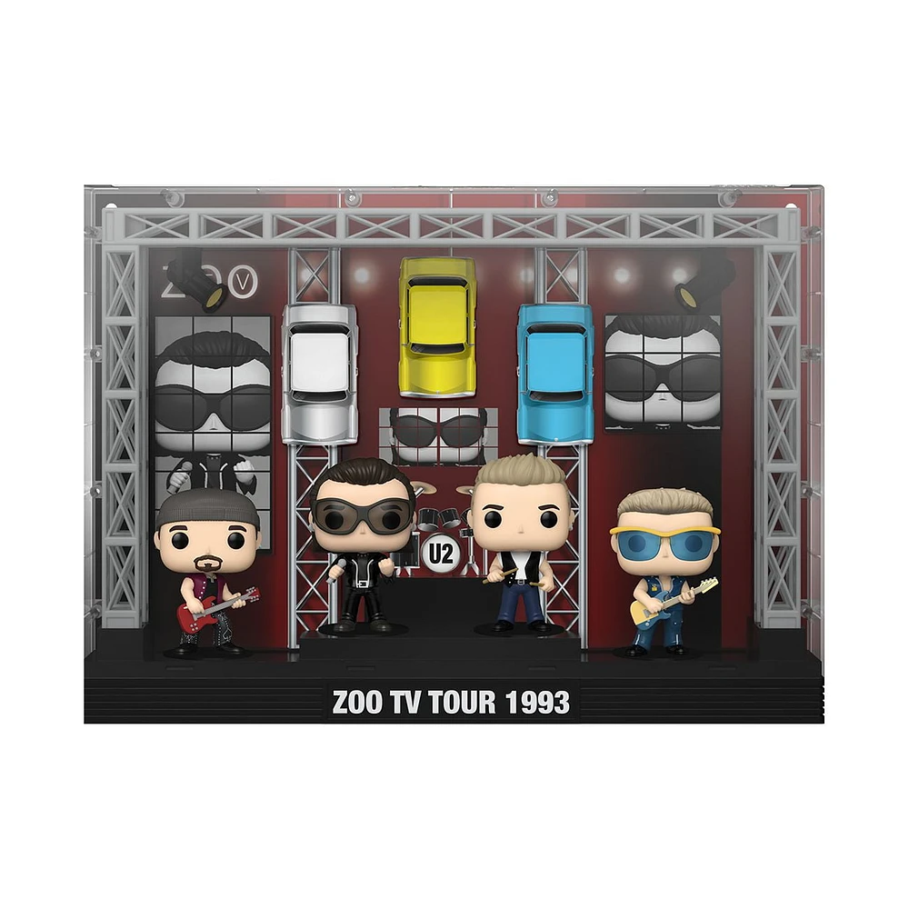 Funko Pop! Moment Deluxe: U2’s Zoo TV Tour (1993) Vinyl Figures (2022 Limited Edition Walmart Exclusive)