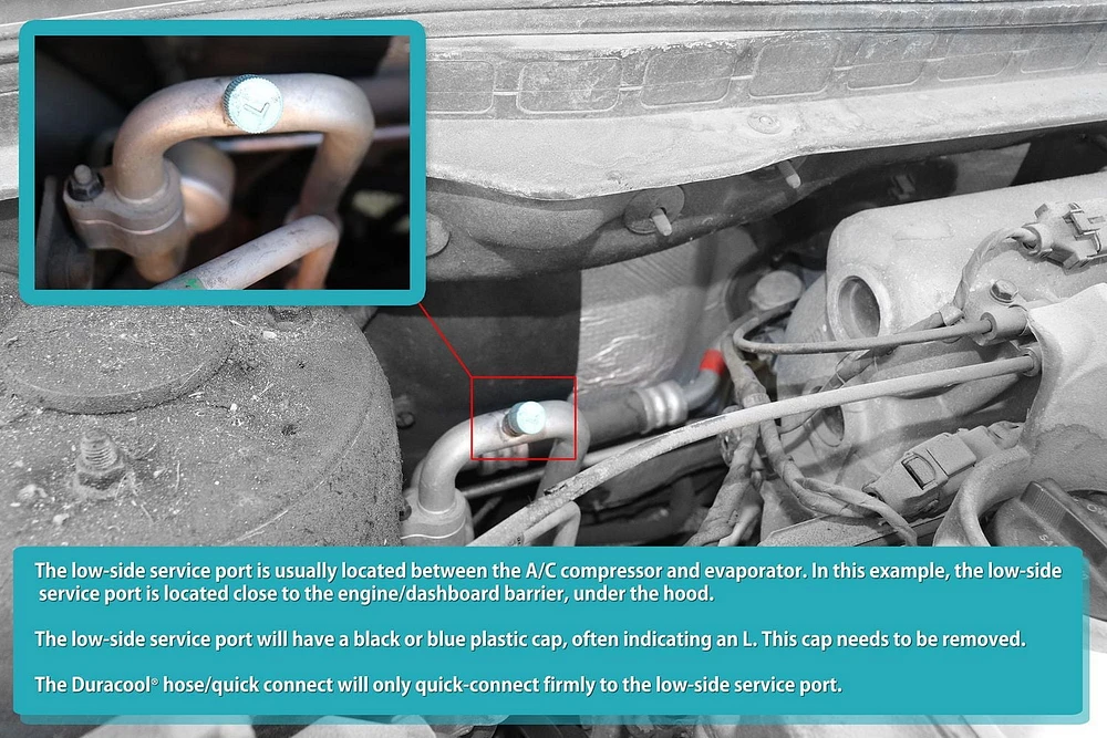 Duracool® 12a-yf 6 oz. can mobile A/C refrigerant for R1234yf systems (YF3015 Hose Required for Installation).