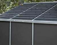 Cabanon de jardin gris foncé Rubicon de 8 pi x 10 pi