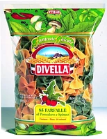 Divella Tri Colour Farfalle Pasta - Three Colour Bowtie Pasta, 500 g