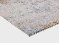 Venita Cream and Blue Woven Area Rug