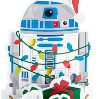 Carte musicale en relief de Noël – La Guerre des étoiles – Paper Wonder de Hallmark (R2-D2, joue « We Wish You a Merry Christmas »)