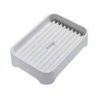 Organisateur gris iDesign Eco rainuré en plastique recyclé sans BPA – 7,6" x 11,1" x 2,5"