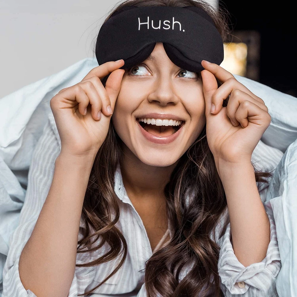 Hush Blackout Memory Foam Eye Mask Blocks 100% of All Light