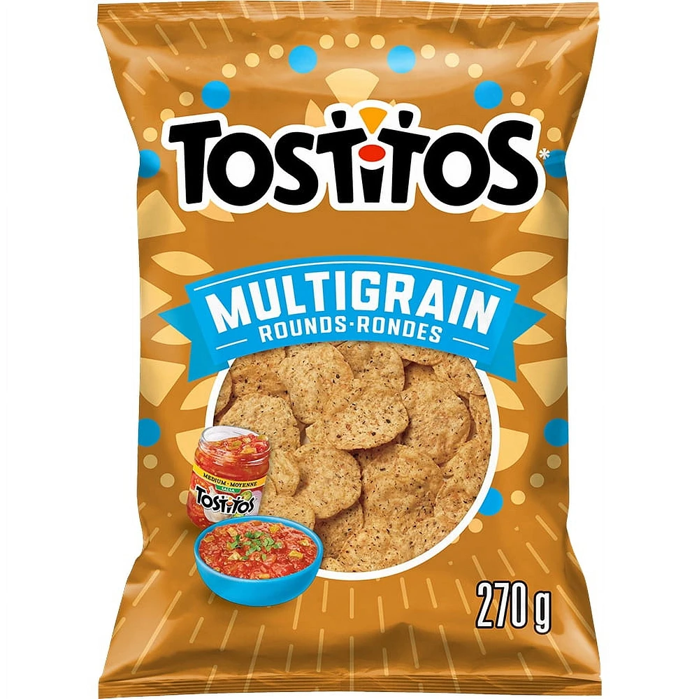 Tostitos Multigrain Rounds Tortilla Chips, 270g