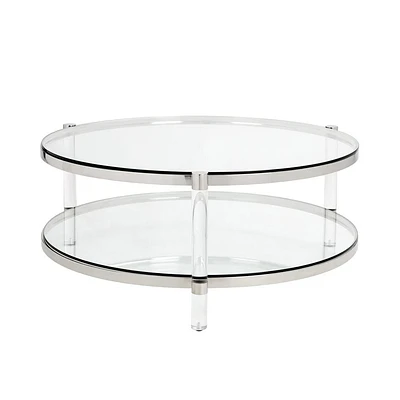 Home Gear Table basse en argent